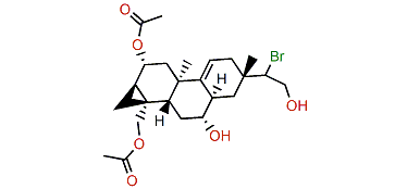 15-Bromo-2,19-diacetoxy-7,16-dihydroxy-9(11)-parguerene